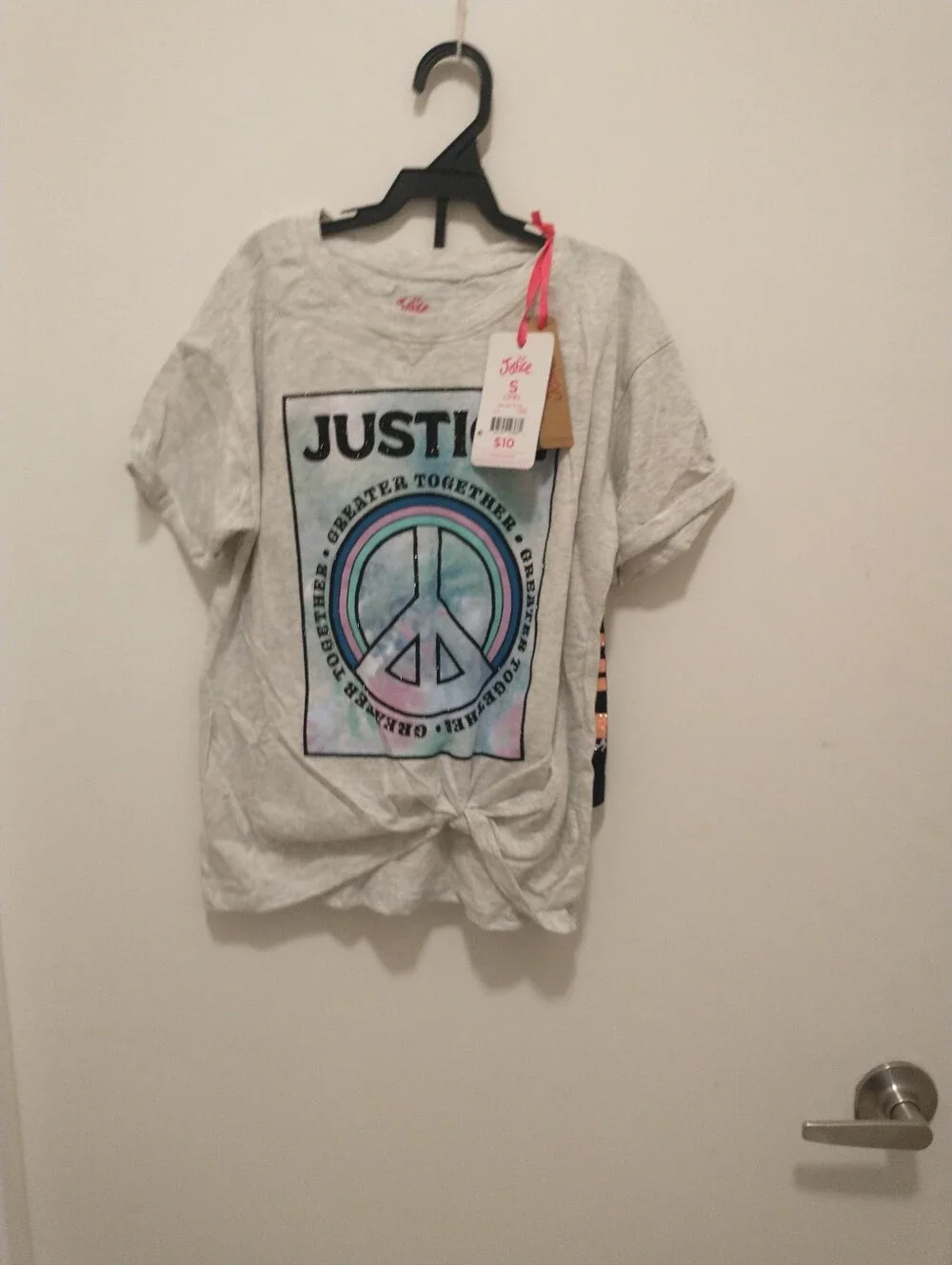 Justice brand girl's Shirt& Short Set , Girls Size S(7/8)
